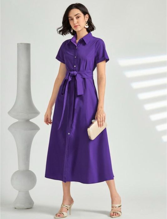 Сукня довга фіолетова