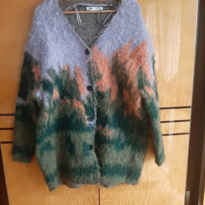 ZARA Vintage Unikatowy kardigan