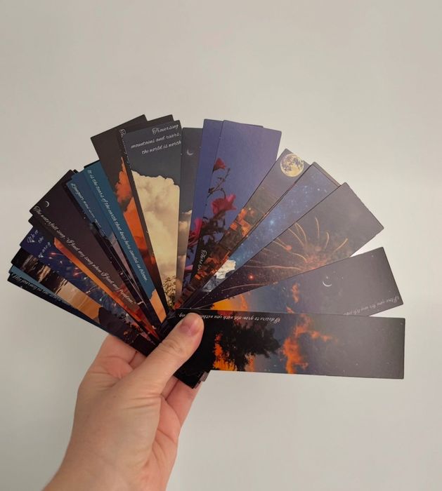 Закладинки для книг картонні набором 30 шт / закладки для книг