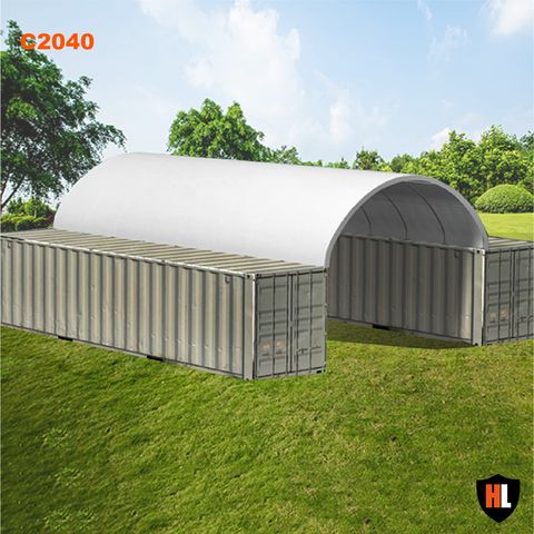 6x12 ZADASZENIE do kontenerów WIATA namiot kontenerowe PVC dach 10x12