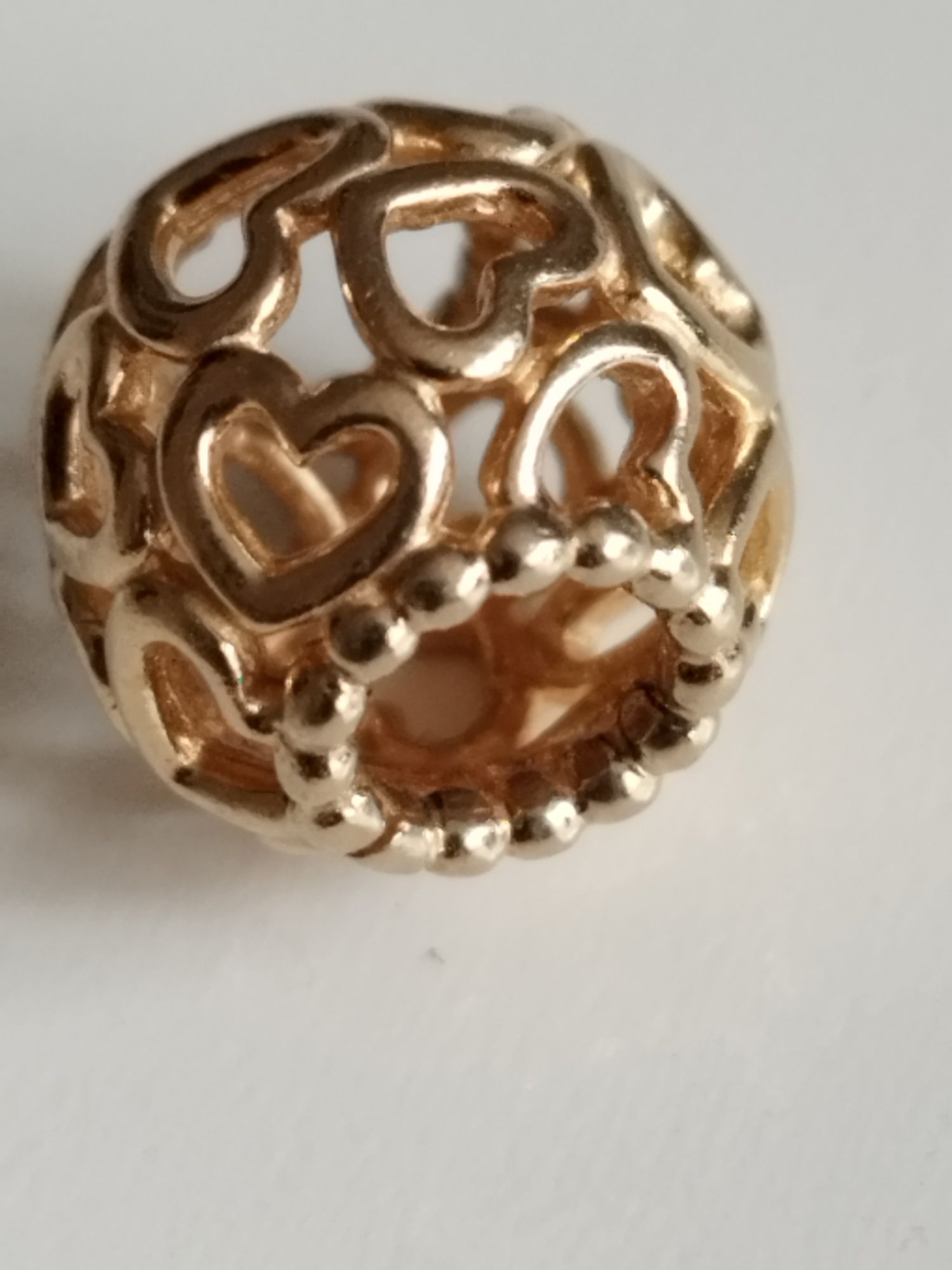Złoty charms Pandora G585 złoto 14k