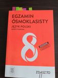 Książka, podręcznik, repetytorium ósmoklasisty z j. polskiego