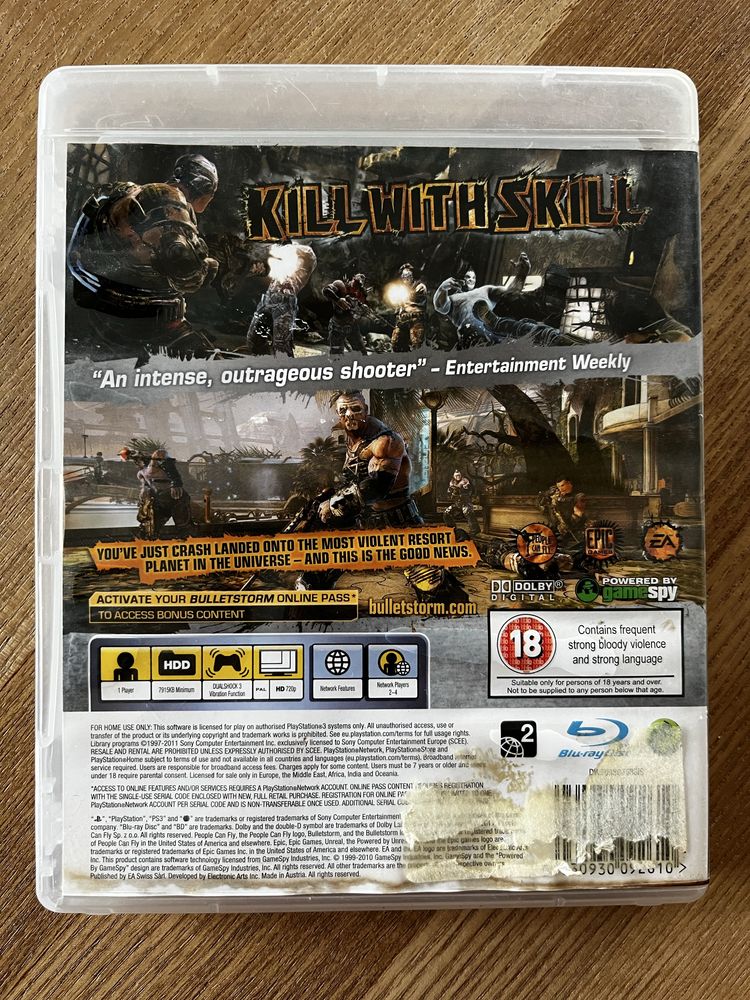 Bulletstorm gra ps3