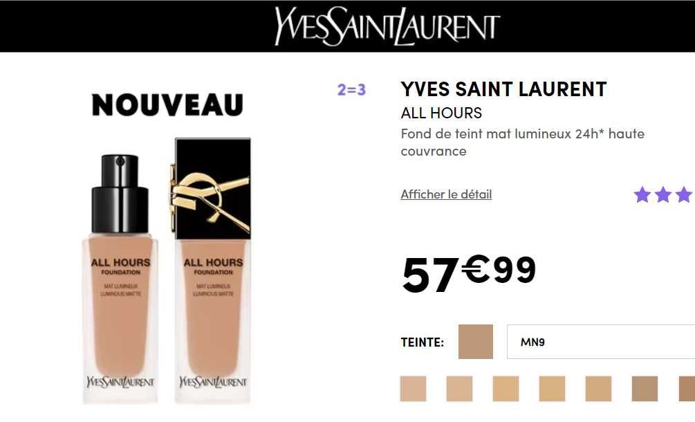 Стійкий тональний крем YSL All Hours Foundation SPF 39