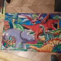 Puzzle mega dinozaury swieci w nocy