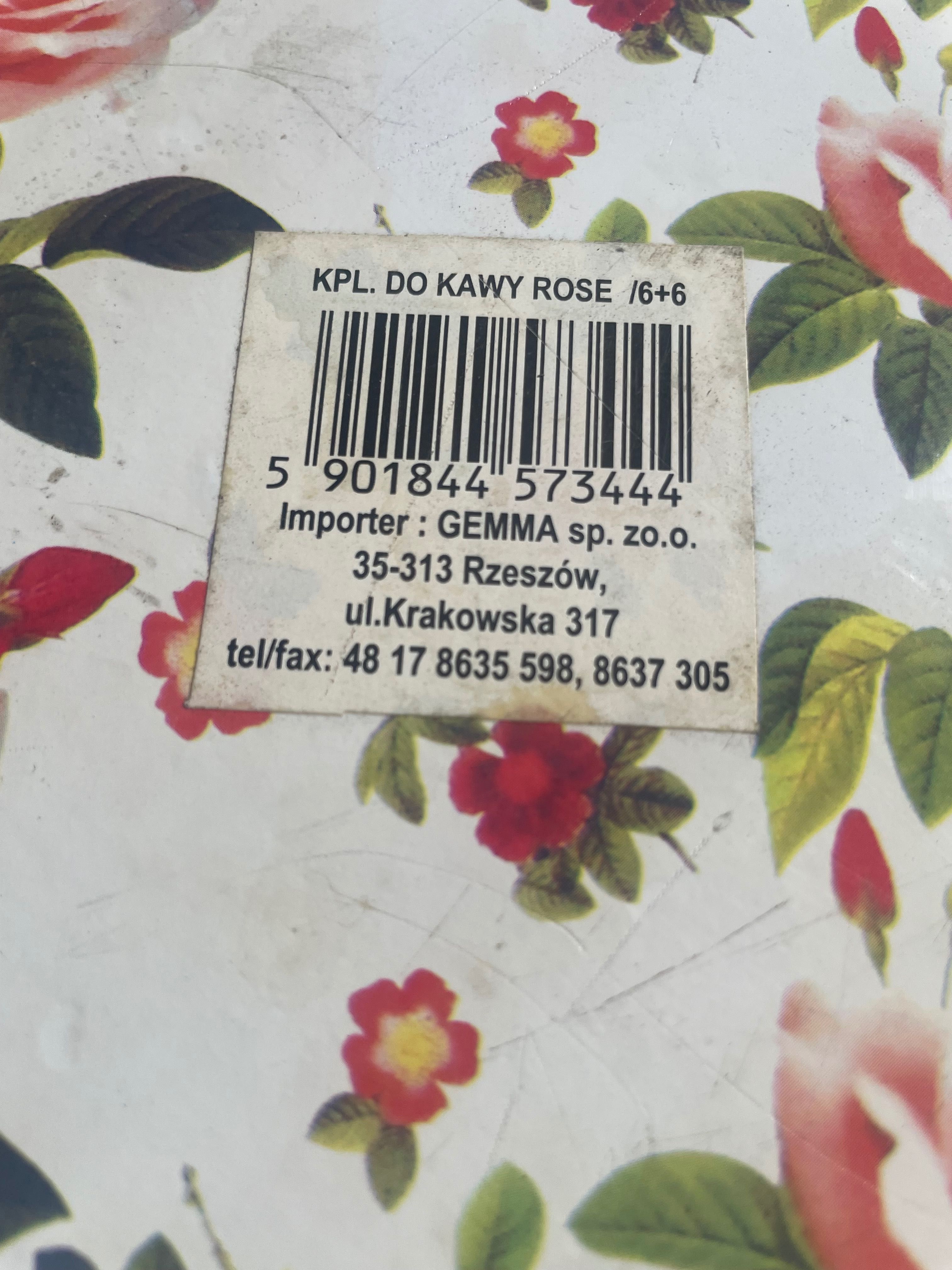 Filiżanki 6 szt komplet