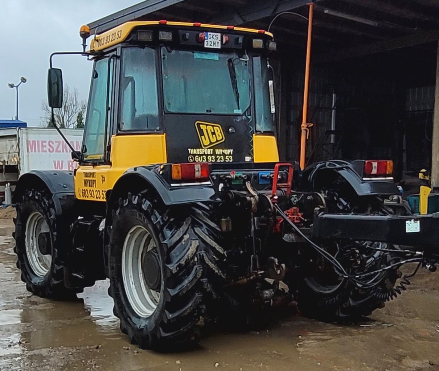Jcb Fastrac 3185 zamiana na koparkę