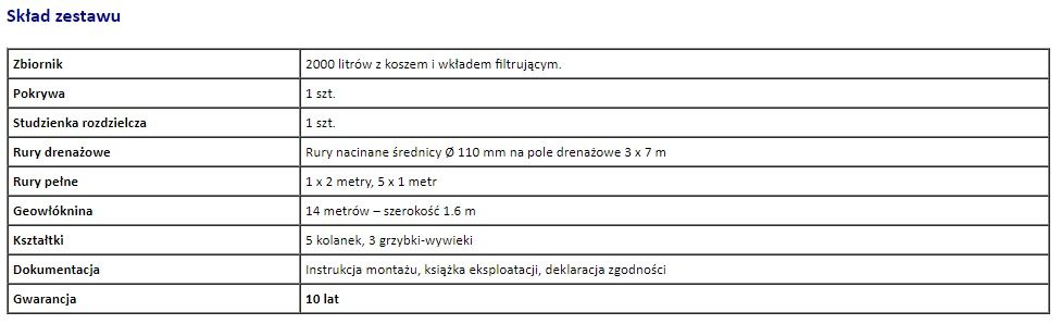 Przydomowa Oczyszczalnia Ścieków 3-5 osób, szambo ekologiczne 2000 l.