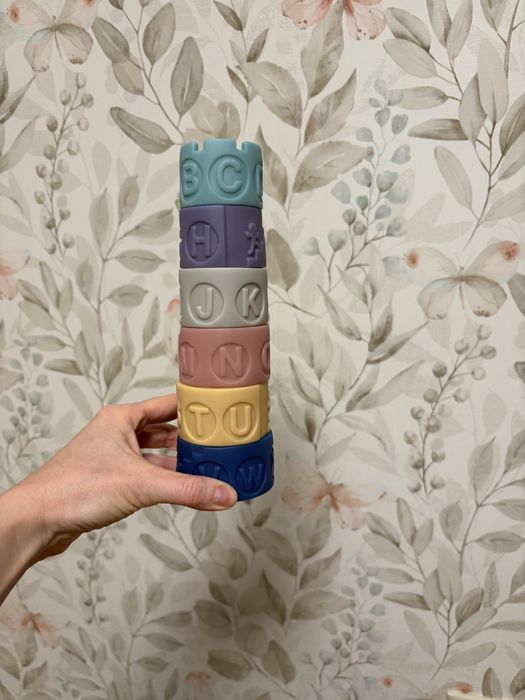 Силіконова пірамідка розвиваюча дитяча іграшка