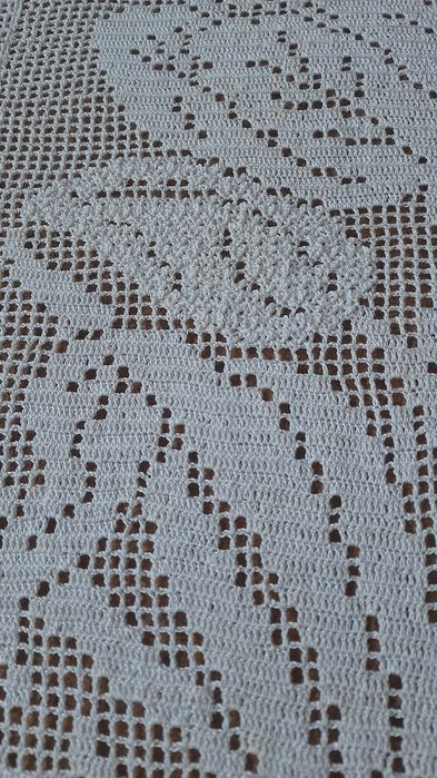 Renda manual vintage com 2,40x0,50 m  - Bom estado