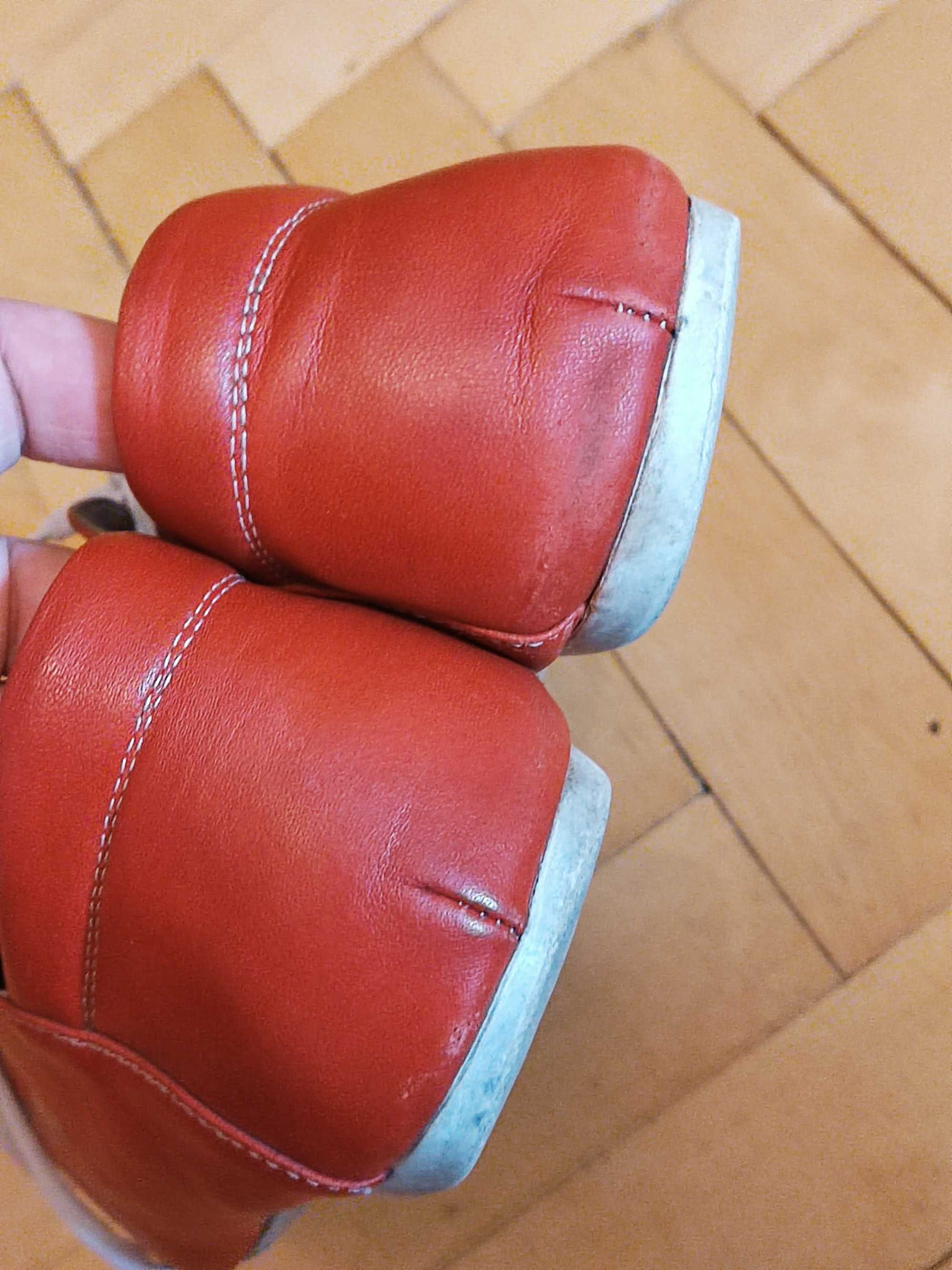 Мужские красные мокасины, туфли, кожа, размер 42