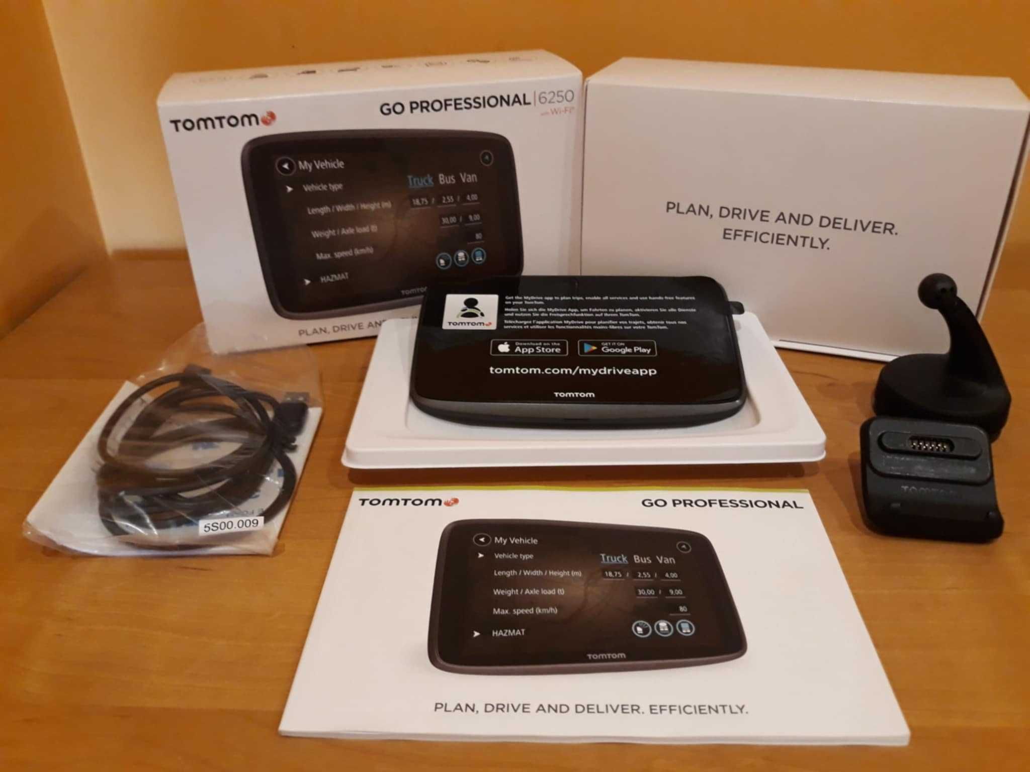 NÓWKA TomTom 6250Professional nawigacja karta SIM Live Traffic AUTOBUS