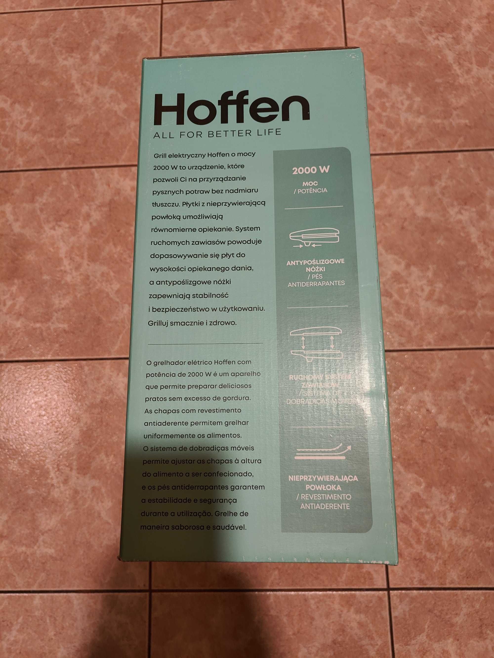 Grill elektryczny Hoffen - 2000 W - wzór 01