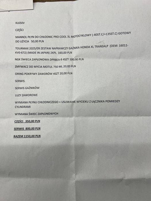 Honda Transalp 650 ŚWIEŻO PO SERWISIE