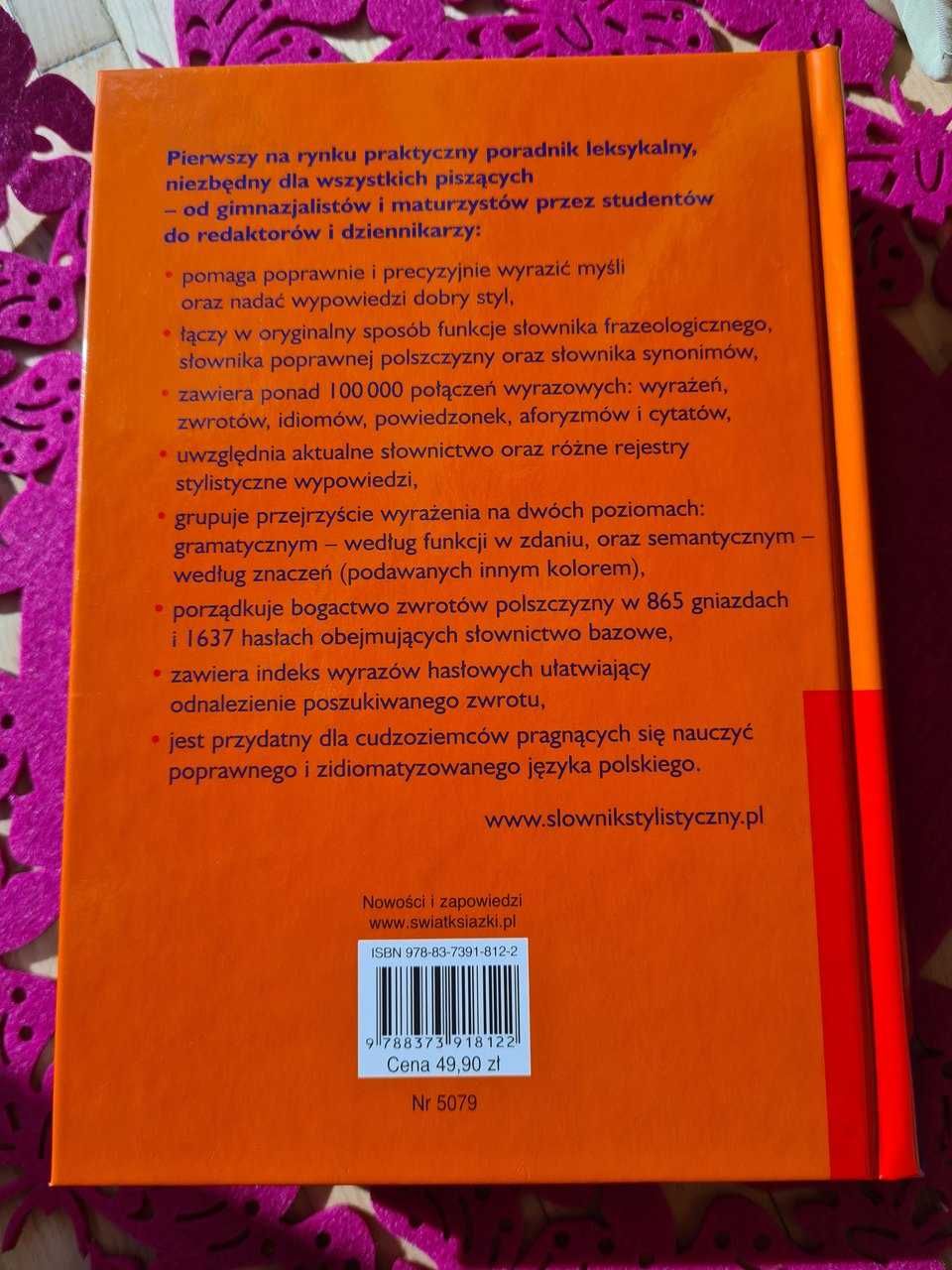 Słownik stylistyczny języka polskiego Świat Książki