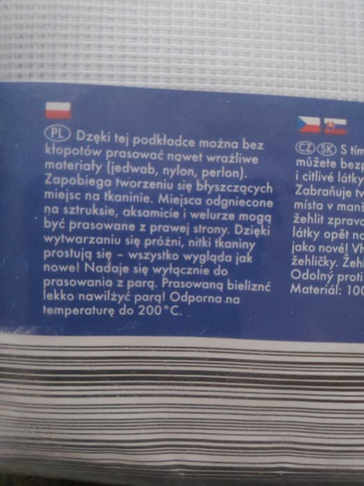 Podkładka do prasowania komplet 2 sztuki