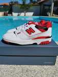 New Balance 550 White/Red 41,5 l 42