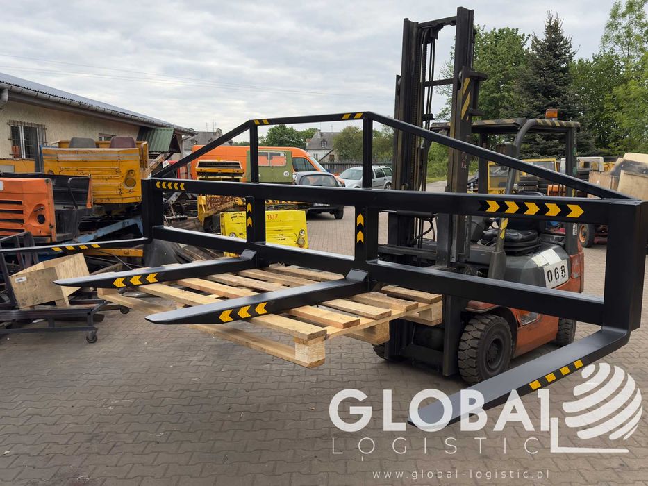 Trawersa na widły | 7000 mm | Do rur, profili, szpul | Linde, Toyota