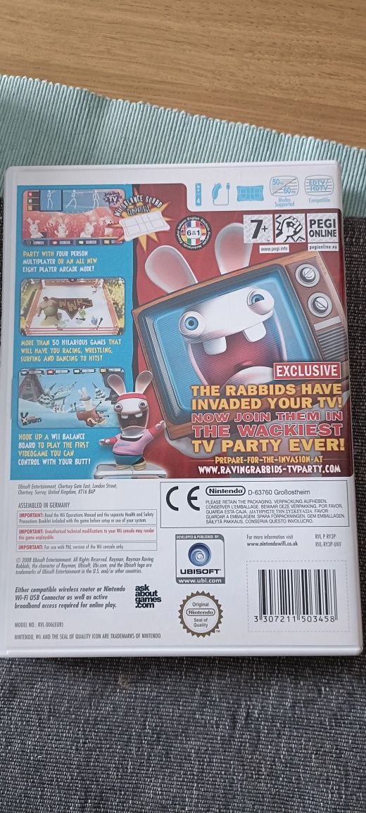 Rayman Raving Rabbits gra WII