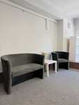 Sofa i fotel welurowe - grafitowe + stolik gratis