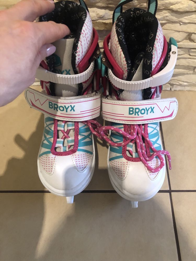 Łyżwy regulowane Decathlon r 30-33 cm