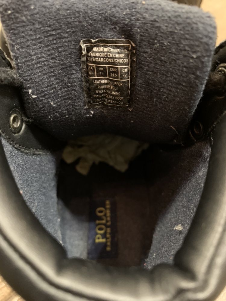 Ботинки polo Ralph Lauren размер 24,5 на стопу 14 см