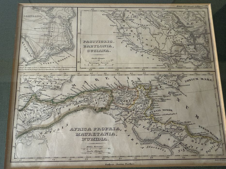 Antyczny Miedzioryt Komplet 2 Sztuk  XVIII Wiek Grafika Oryginał Rama