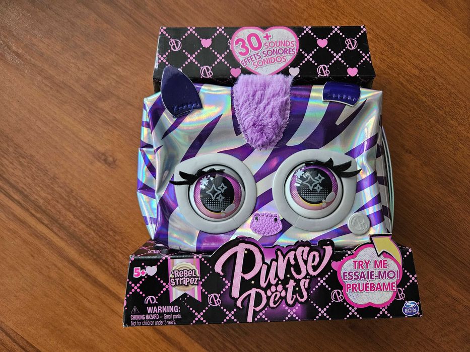 Spin Master Purse Pets Torebka Zebra Rebel Stripe NOWA prezent