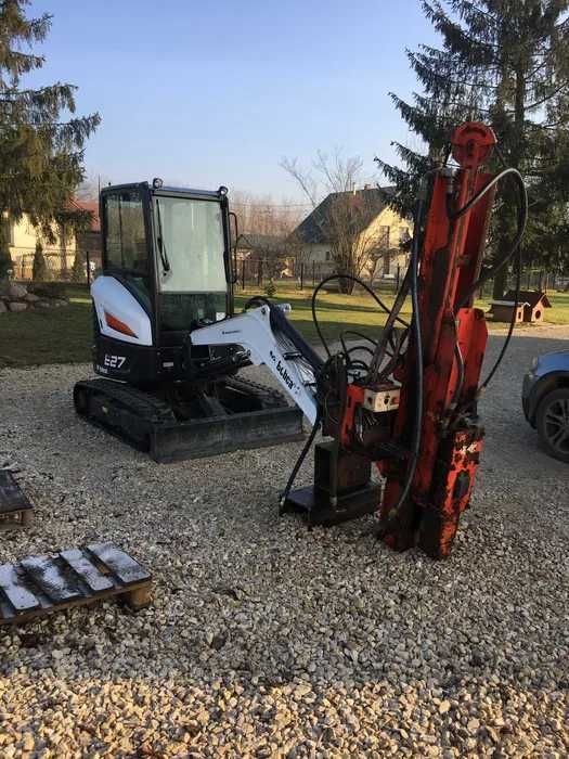 Kafar,młot do minikoparki, ciągnika, fotowoltaika wbijanie konstrukcji