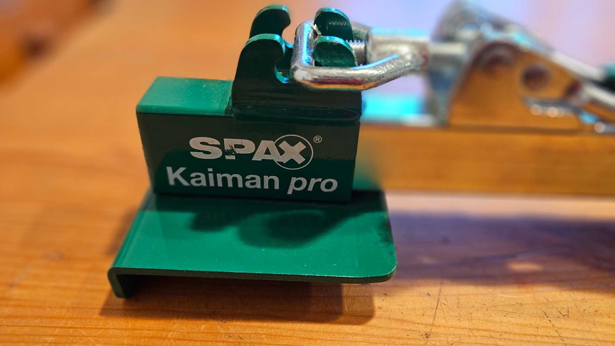 Dociągarka Spax Kaiman Pro i Wolfcraft do nawiercania desek