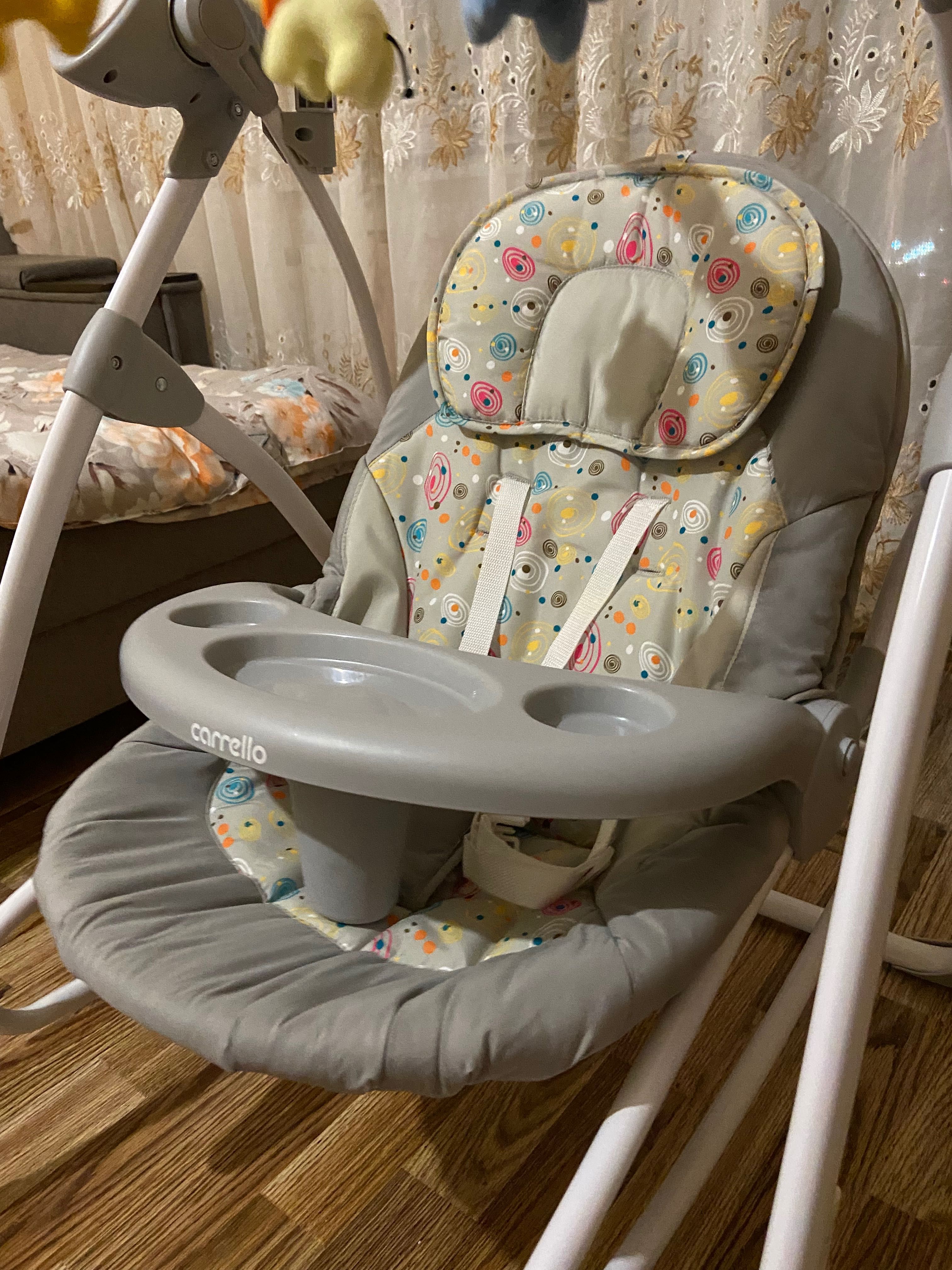 Електронна гойдалка шезлонг для немовлят 3 в 1 CARRELLO Nanny