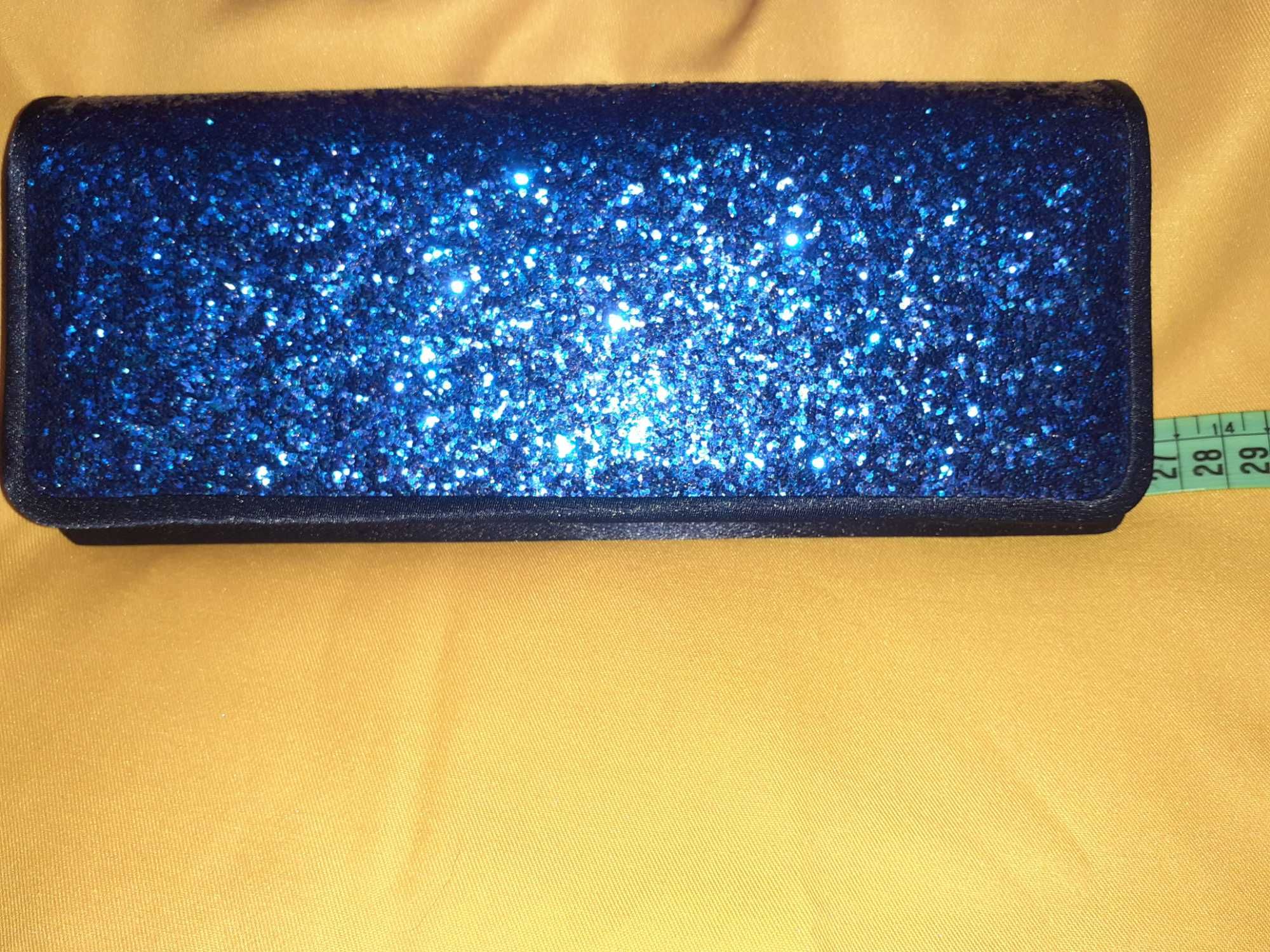 Mala / Clutch Azul Brilhante