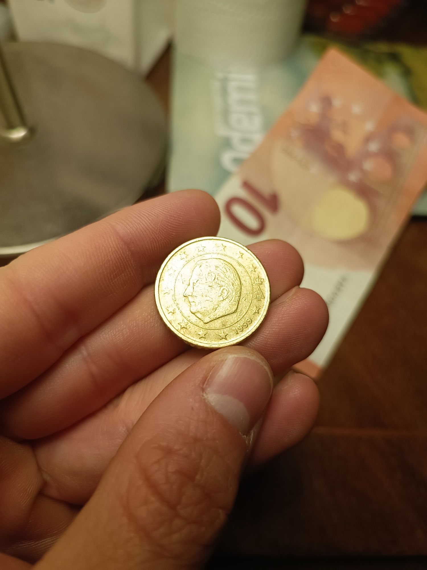 Moeda 50 cent 1999 belgica