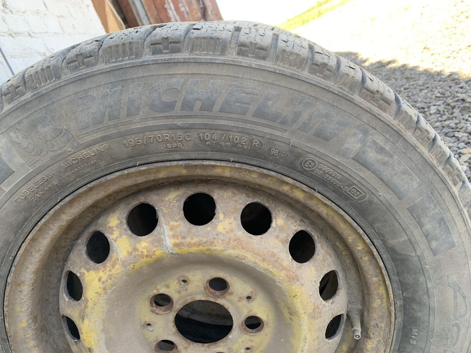 Резина шини з дисками 195/70 r15C 2 пари,  vito w638 шрот!