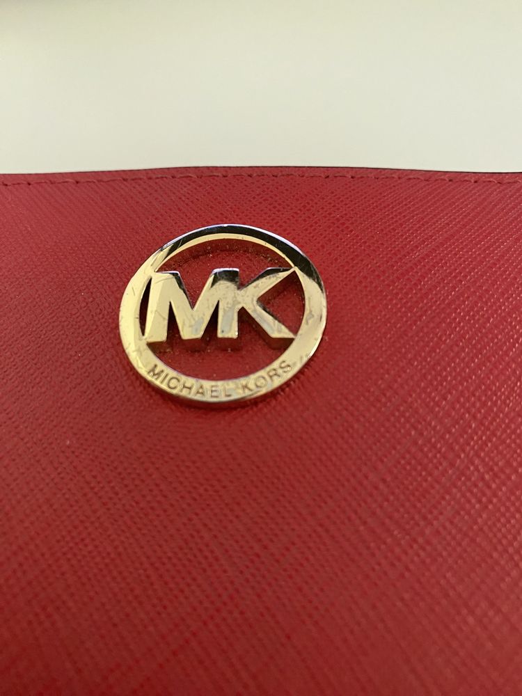 Portfel Michael Kors MK ze skóry saffiano stan bardzo dobry