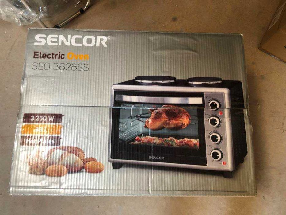 piekarnik elektryczny z rożnem i kuchenką