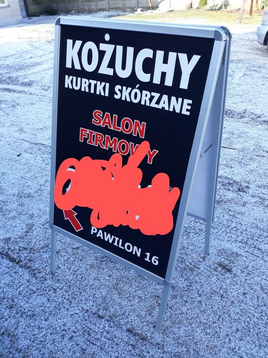 Aluminiowy baner stojący