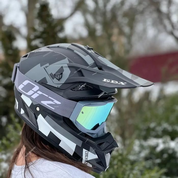 Шлем кроссовый FOX, мотошолом, шлем на мотоцикл ендуро exdrive