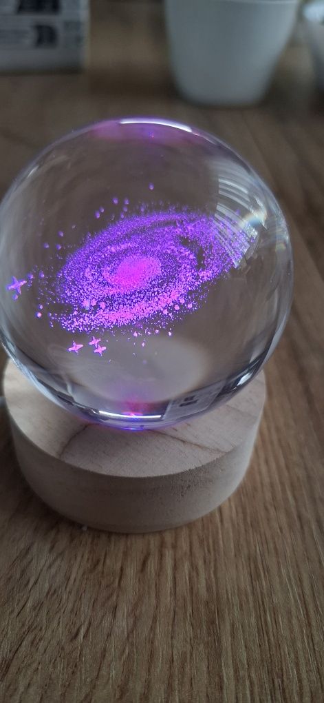 Kryształowa kula-droga mleczna LED RGB lampka