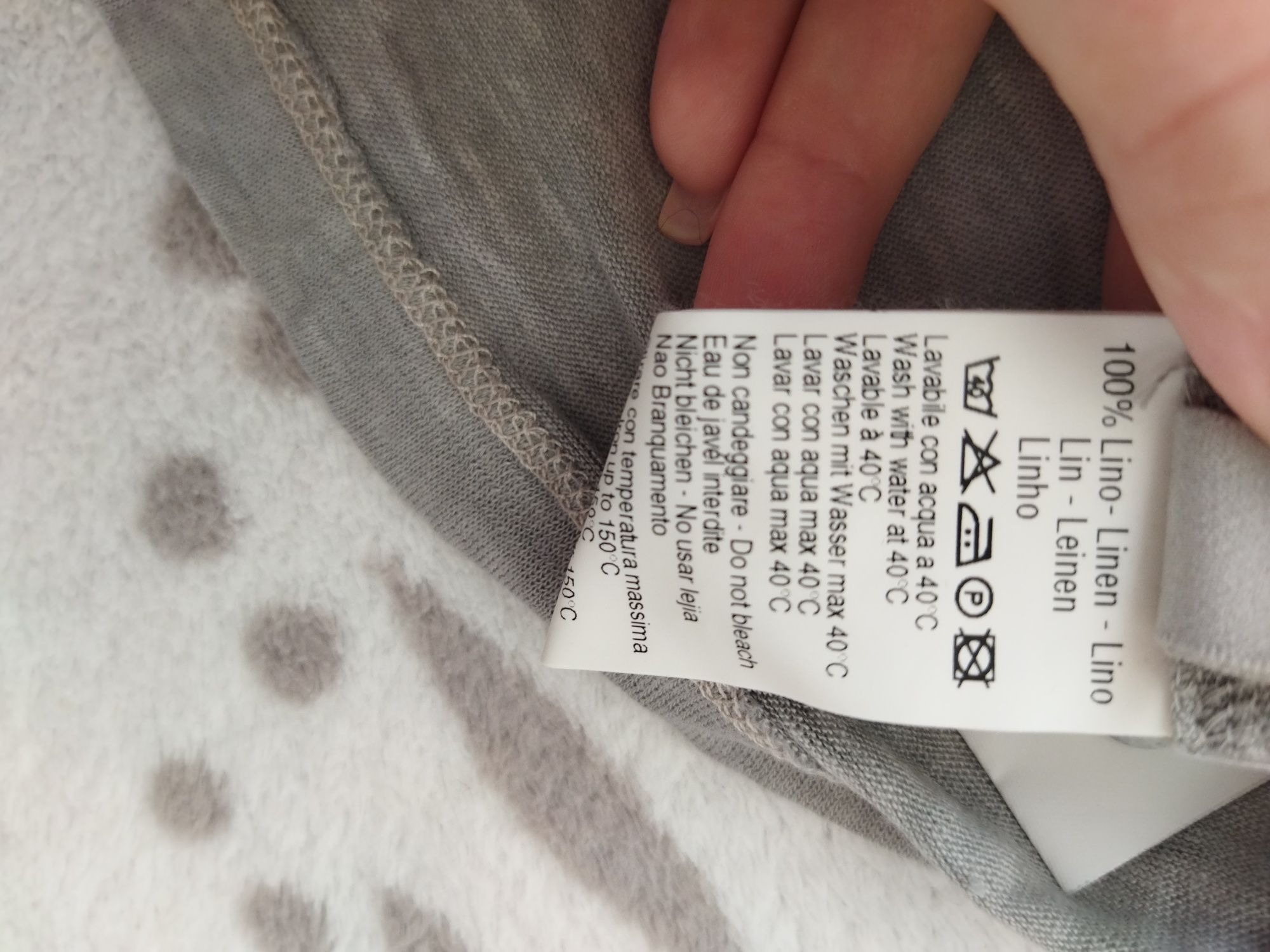 Bluzka bluzeczka niemowlęca z lnu