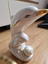 Porcelanowy delfin prl cena 17 zl