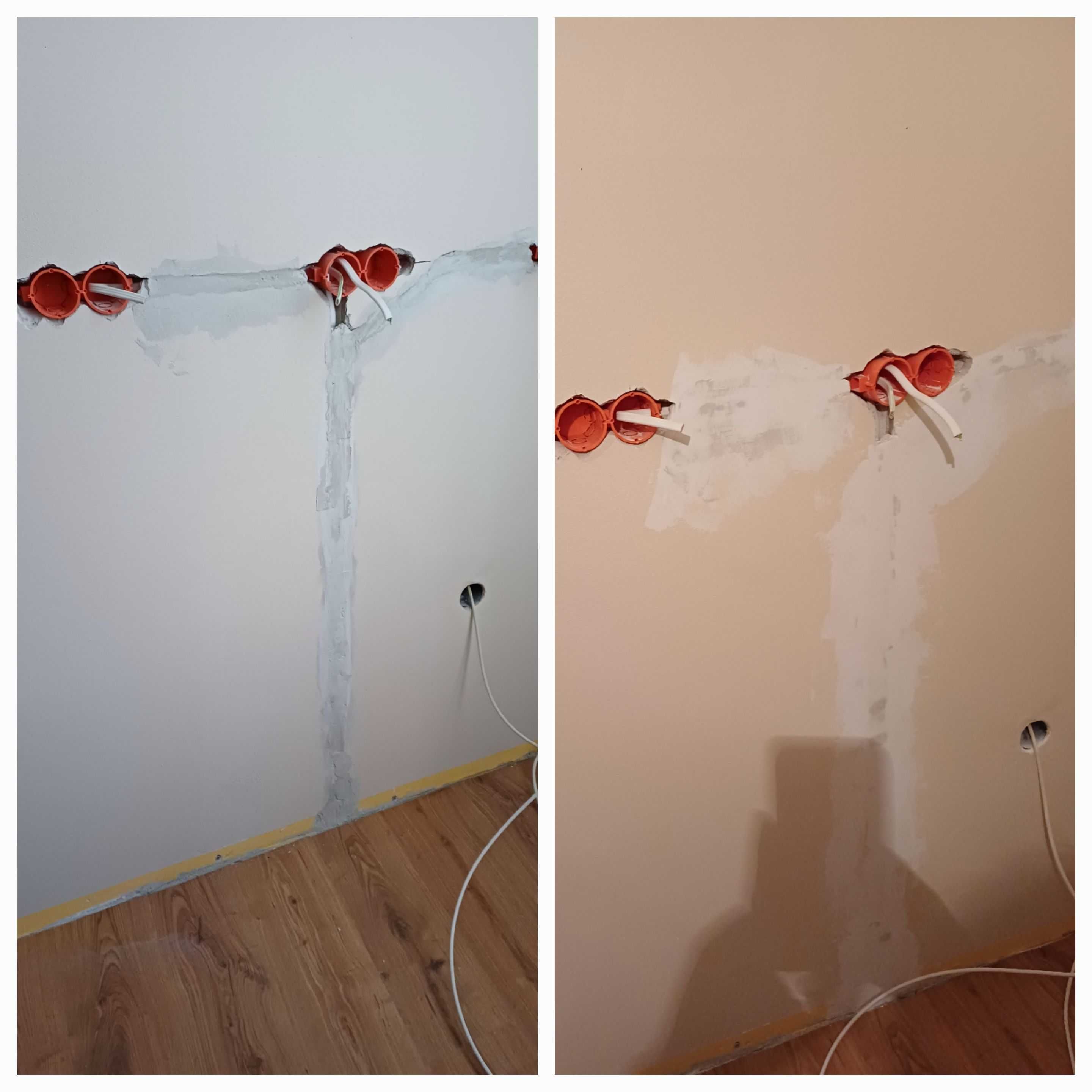 Remonty malowanie ścian w domach mieszkaniach biurach gładzie