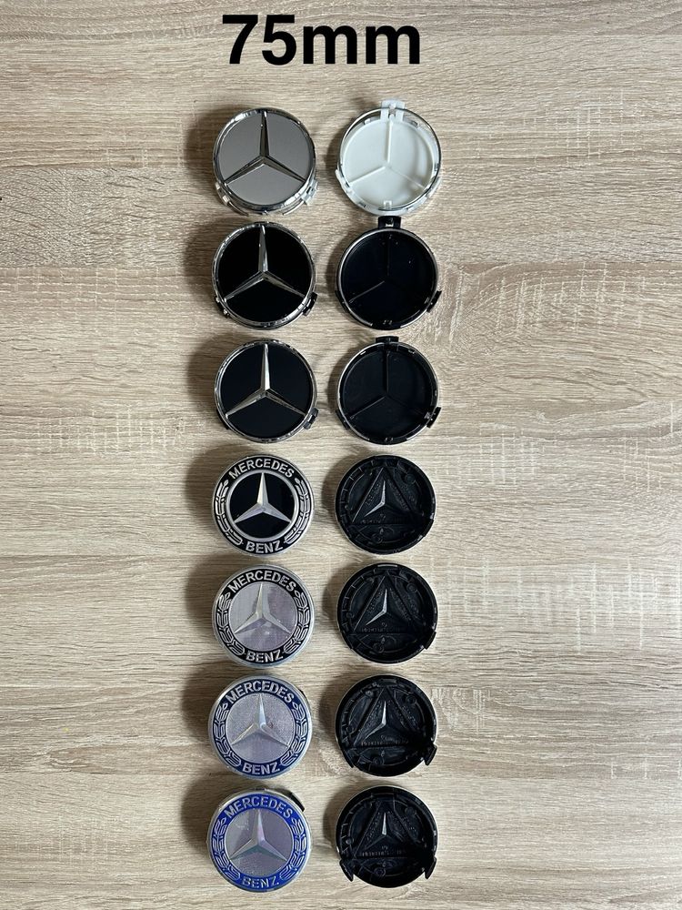 Conjunto 4 Centros Jantes Mercedes Benz 56mm 60mm 65mm 68mm 75mm