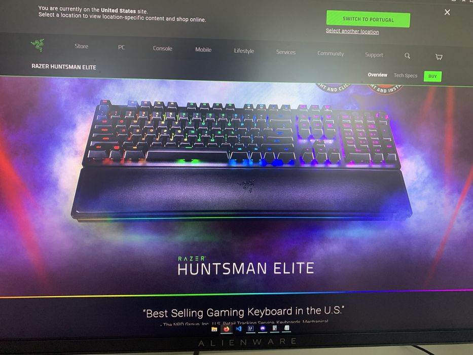 Teclado reazer Hustman elite optical switch