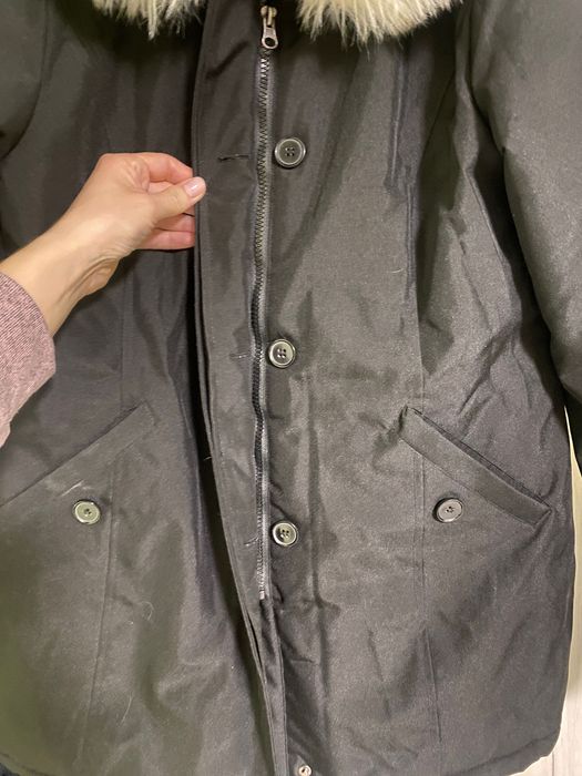 Зимова парка,пальто куртка з хутром