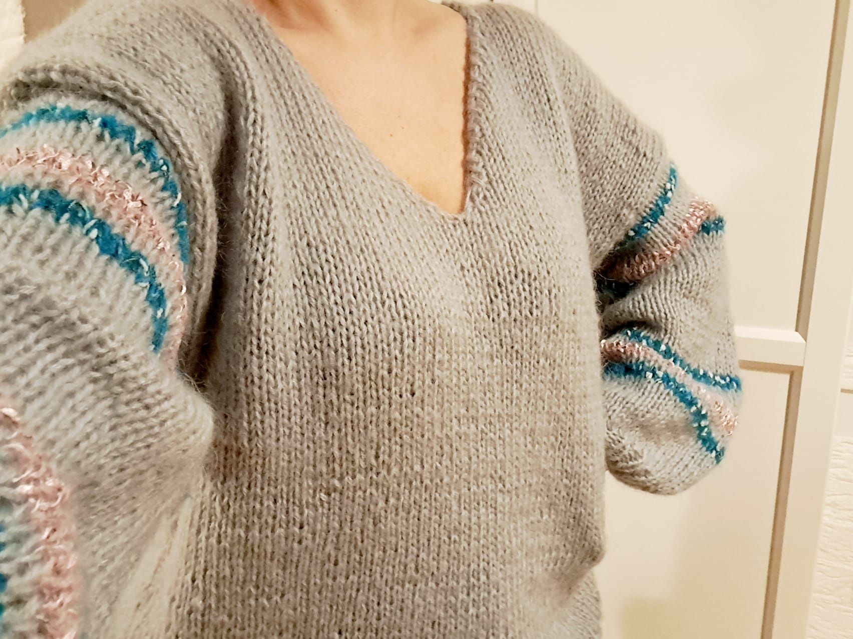 Sweter wełna Angora. Handmade.