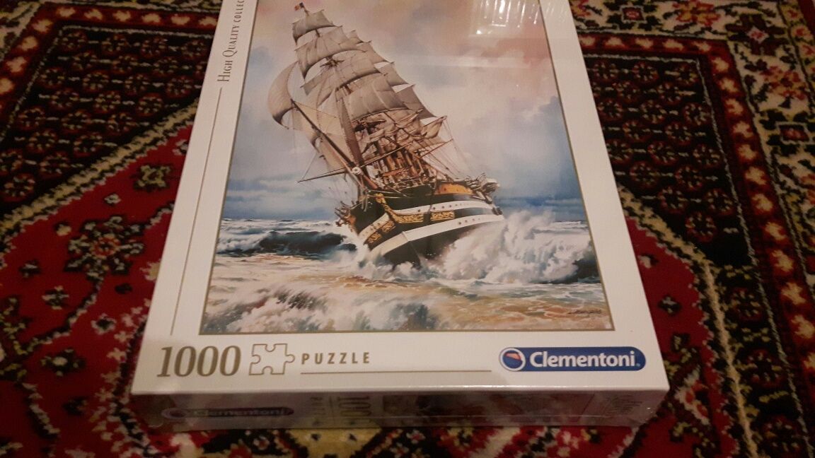 Puzzle clemntoni 1000 elementów "Żaglowiec"