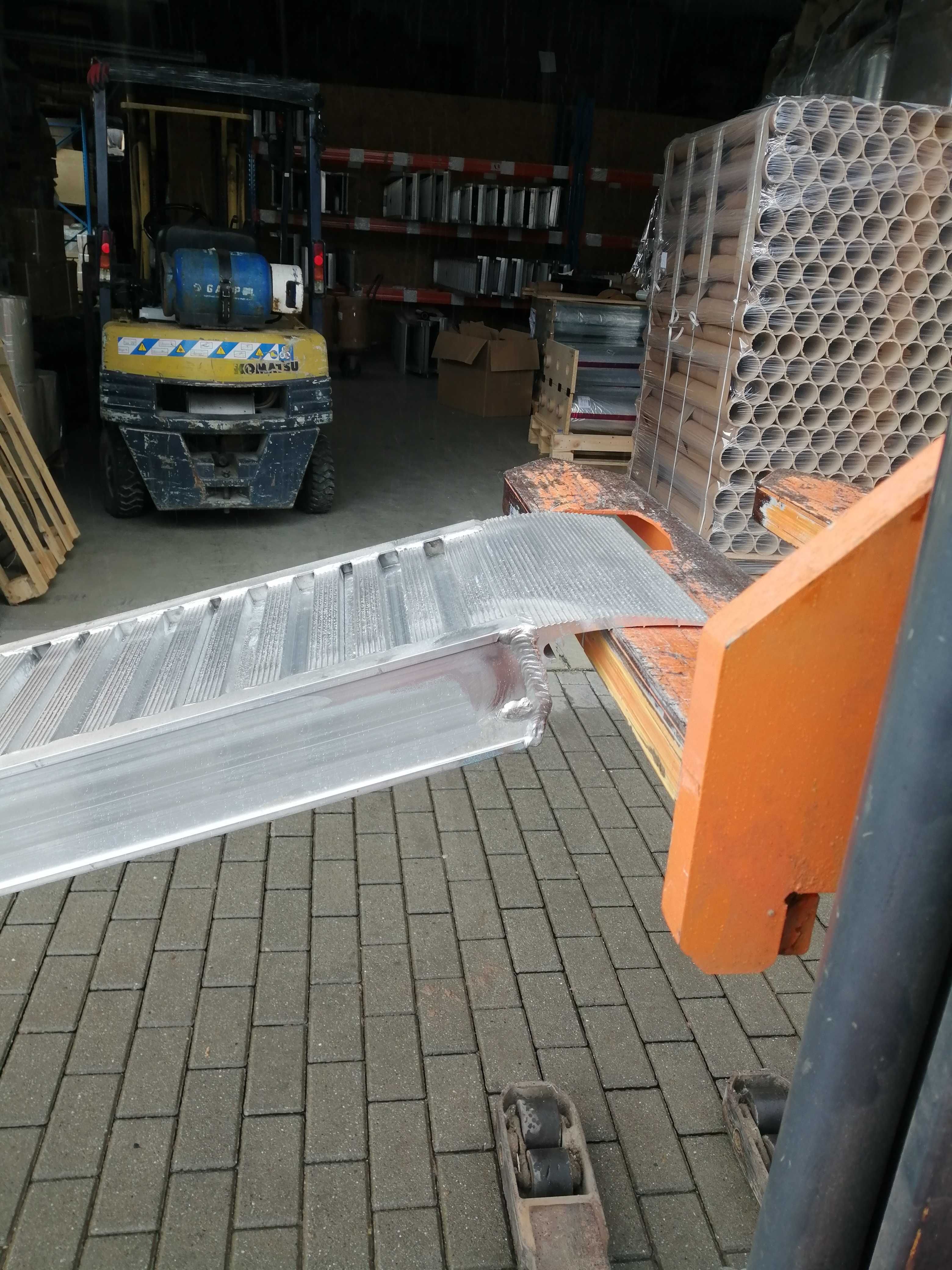 Najazdy aluminiowe włoskie | Profil 115mm | Udźwig 3710kg