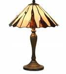 Śliczna LAMPA WITRAŻOWA TIFFANY Ø 36 x 53cm, Piękne Kolory, Wro