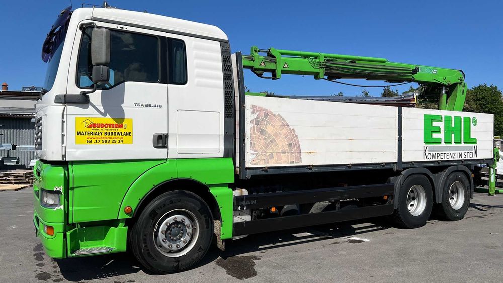 MAN 26.410 6x4 żuraw HDS Hiab zamiana